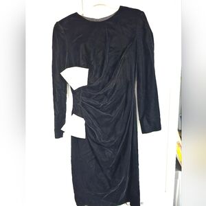 Rimini Vintage Couture Velvet dress – 1970s, USA-made Sz 12 Modern Size 8-10 EUC